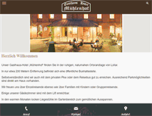 Tablet Screenshot of muehlenhof-lollar.com